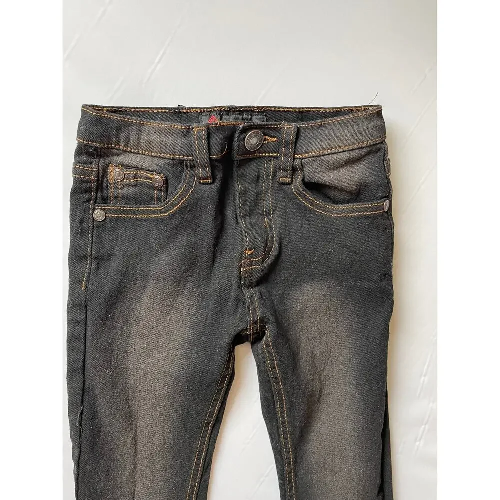 Swiss Cross Girls Size 4T Jean Black Straight Leg Denim
